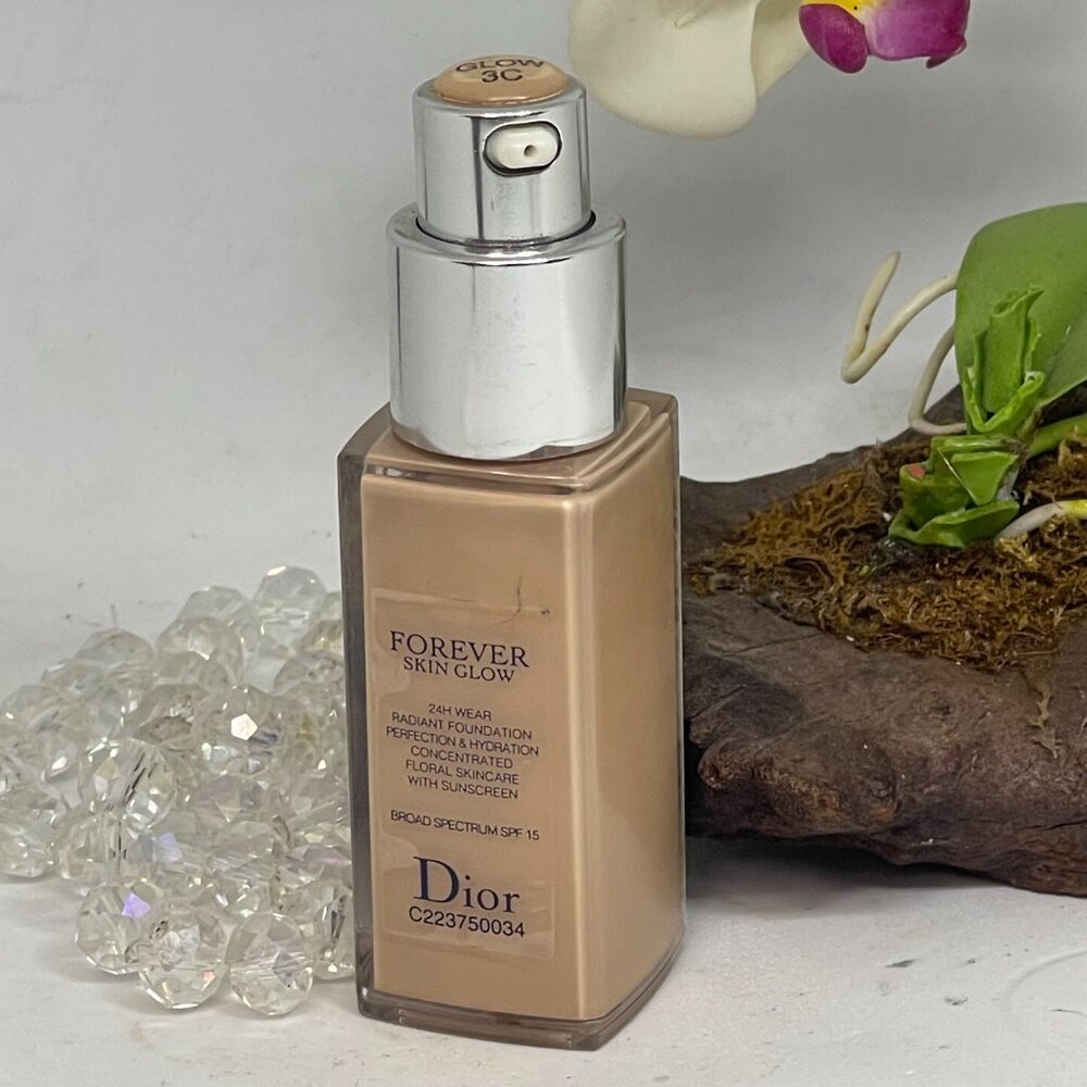 Dior Forever Skin Glow 24H Wear Radiant Foundation SPF 15 - 3C Cool- .67 oz -New
